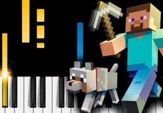 Игроку удалось пройти Minecraft с помощью пианино