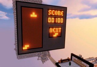 В Minecraft создали полноценную редстоун-версию Тетриса