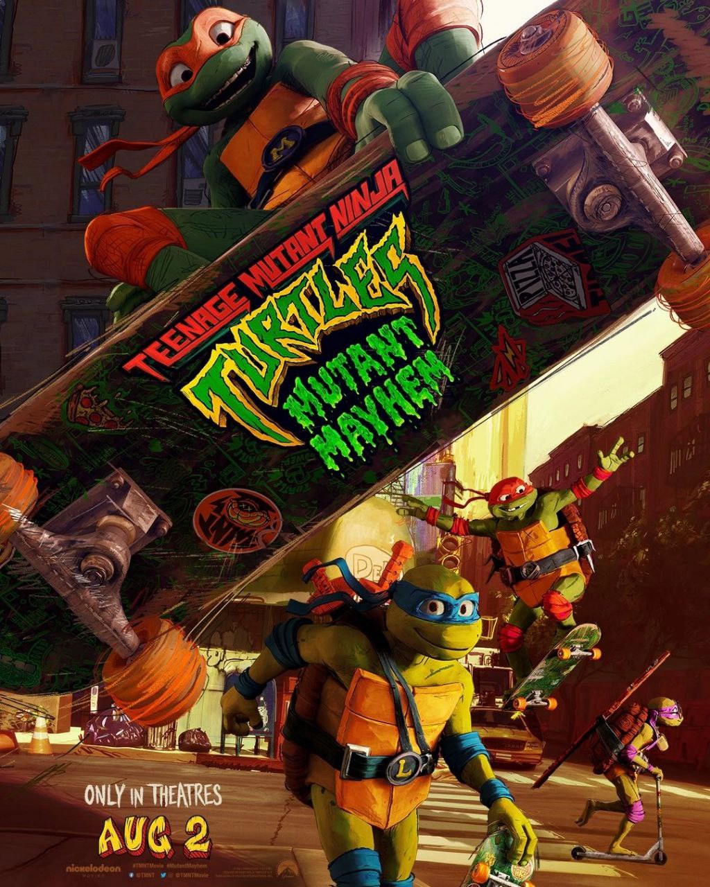 Выложили постер мультфильма «Черепашки-ниндзя: Погром мутантов»