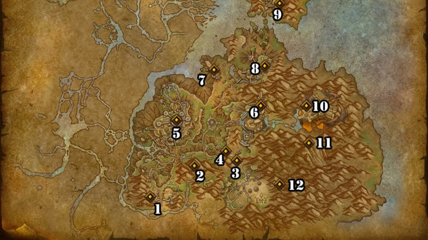 Все драконьи символы на Тальдразусе в World of Warcraft: Dragonflight