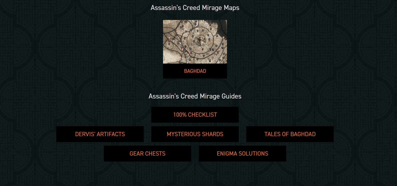 Интерактивная карта Assassin’s Creed Mirage 