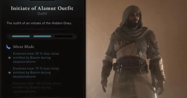 Костюм Посвященного Аламута в Assassin’s Creed Mirage (Initiate of Alamut Outfit)