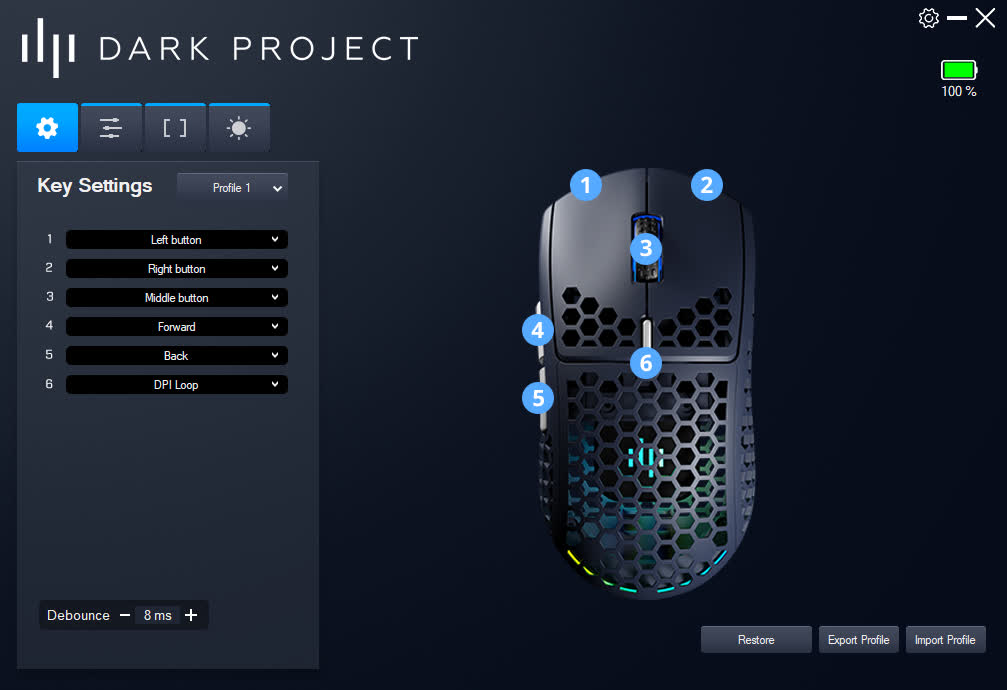 Обзор геймерской мышки Dark Project ME4 Wireless