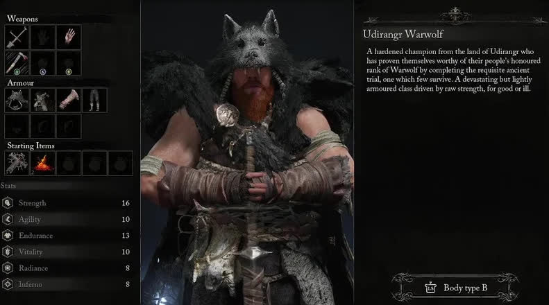 Боевой волк Удирангр (Ydirangr Warwolf) в Lords of the Fallen