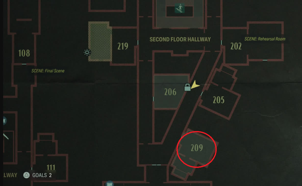 Где найти ключ от номера 209 в гостинице Оушенвью в Alan Wake 2