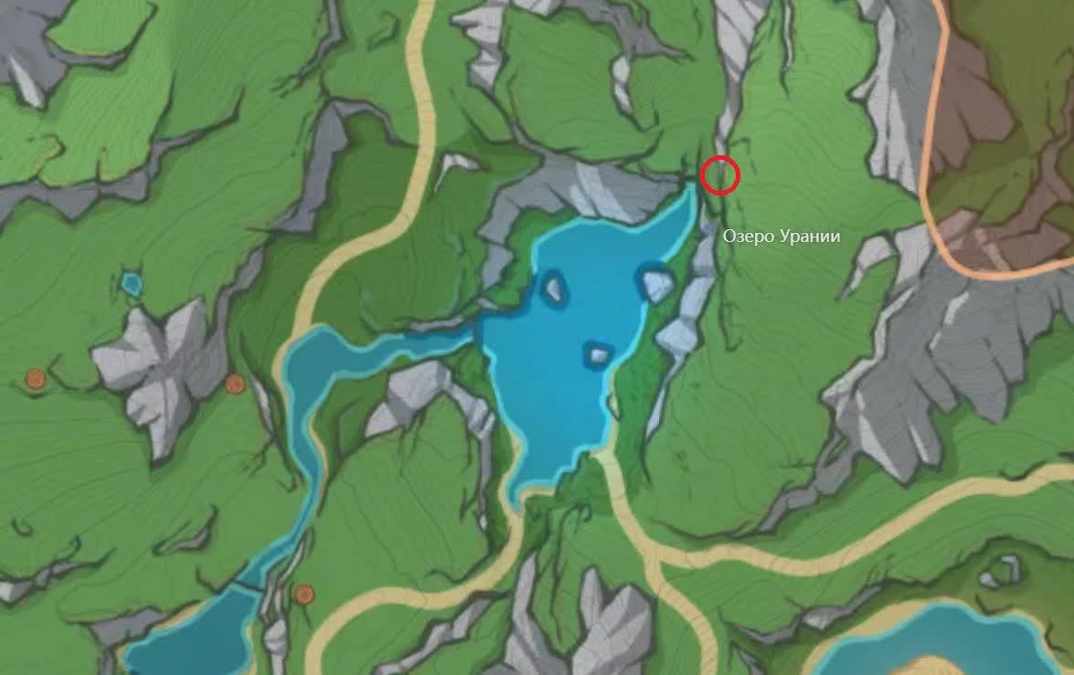 Где найти Лилию озерного света в Genshin Impact — карта