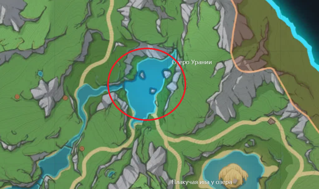Яростное озеро у родника в Genshin Impact — как пройти