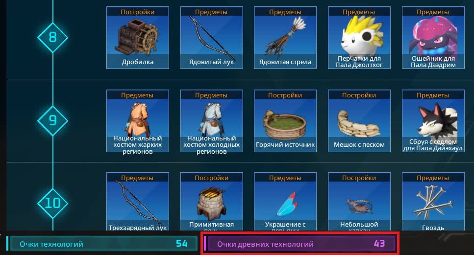 Очки древних технологий в Palworld — как получить, где взять?