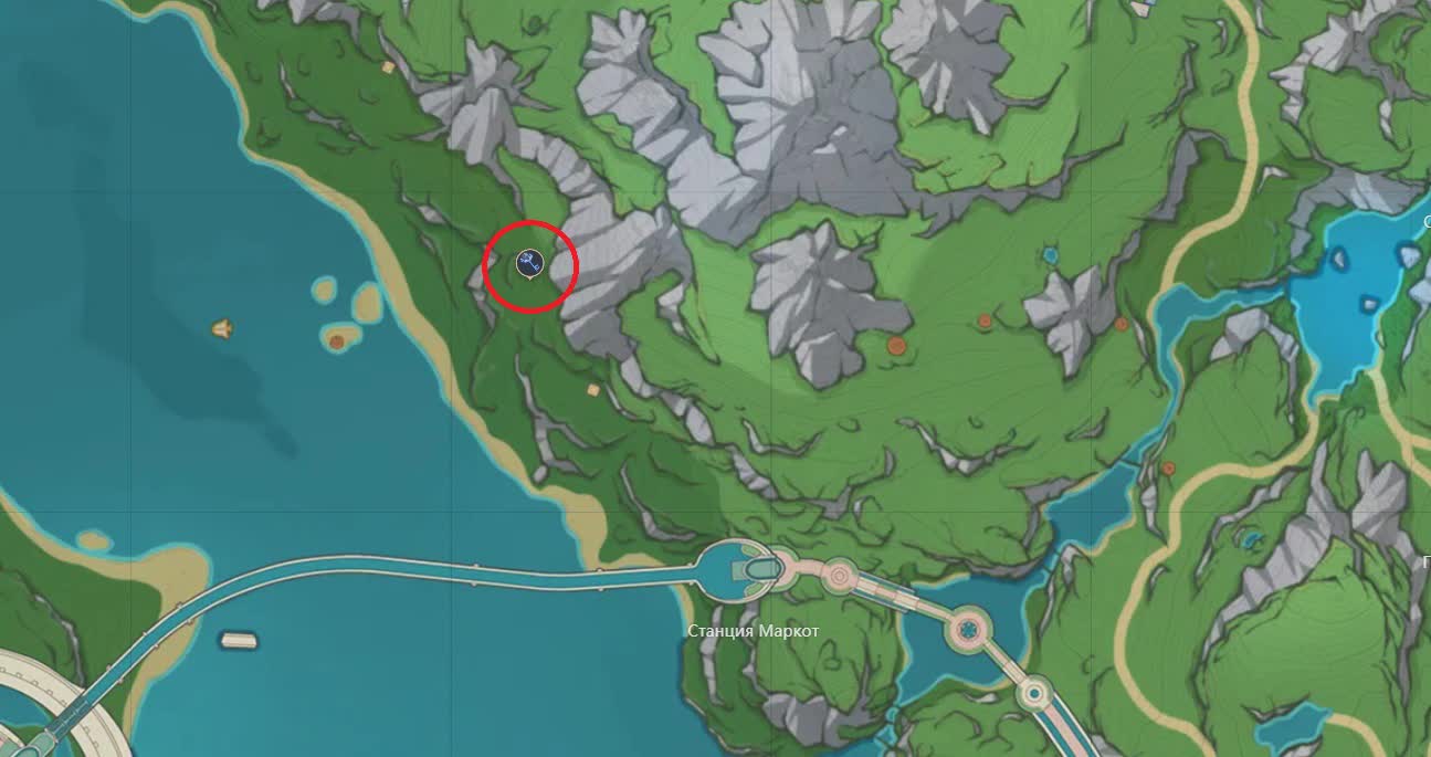 Все усыпальницы глубин в лесу Эриний в Genshin Impact на карте