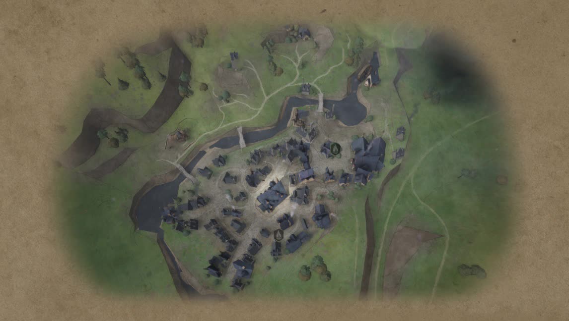 Интерактивная карта деревни Хогсмид в Hogwarts Legacy