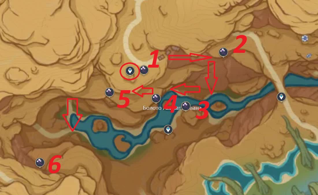 Как найти все бутоны удумбары в Genshin Impact 3.6 — где найти их на карте