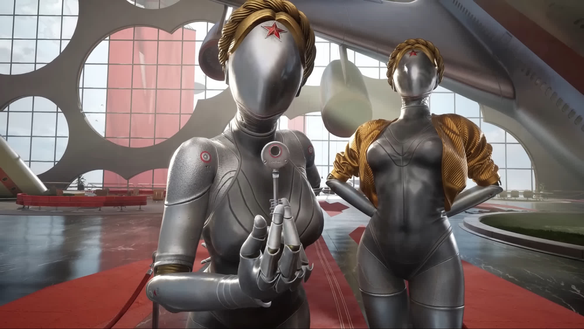 В Atomic Heart есть шестичасовая кат-сцена с роботами-близнецами?