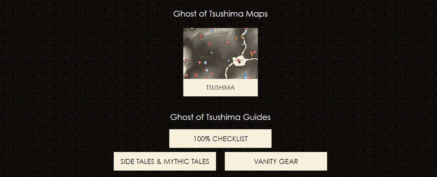 Интерактивная карта Ghost of Tsushima на ПК — все отметки