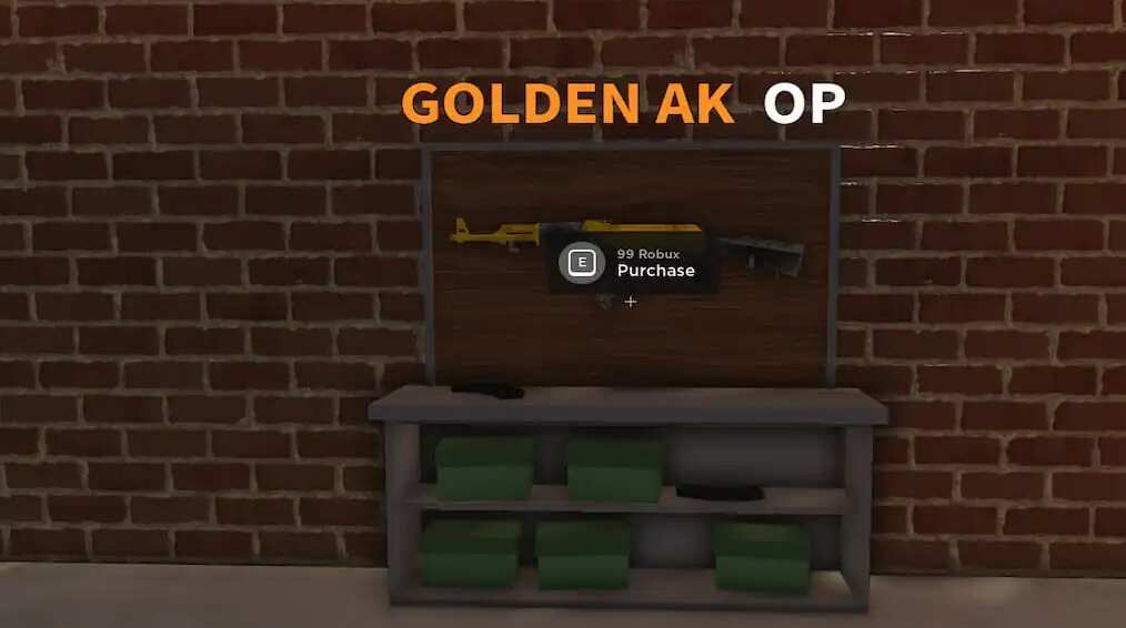 Kde najít a jak získat Golden AK v Roblox A Dusty Trip