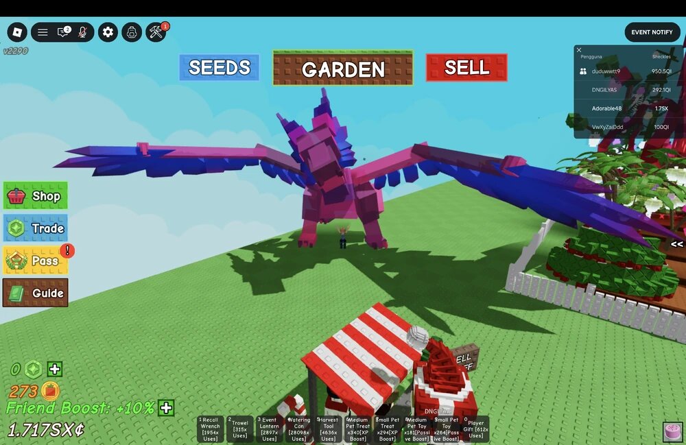 Все про Ледяного Дракона в Grow a Garden: что делает и как получить