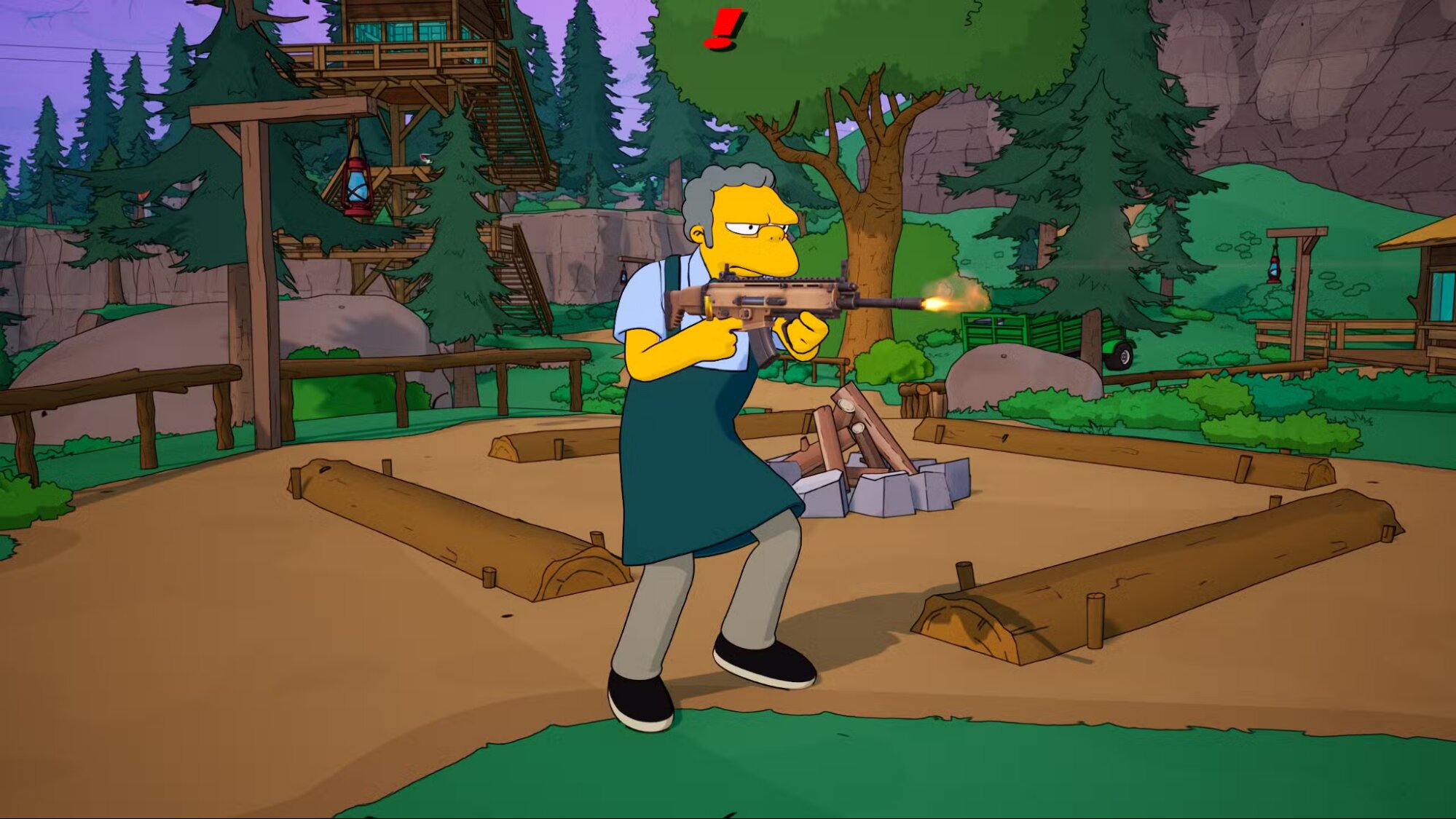 Оружие Мо Сизлака в Fortnite Simpsons: где найти пушку 5 Guns