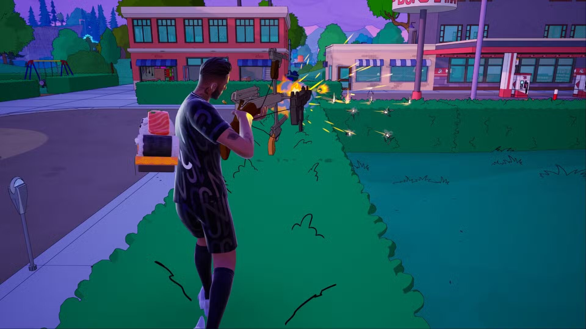 Оружие Мо Сизлака в Fortnite Simpsons: где найти пушку 5 Guns