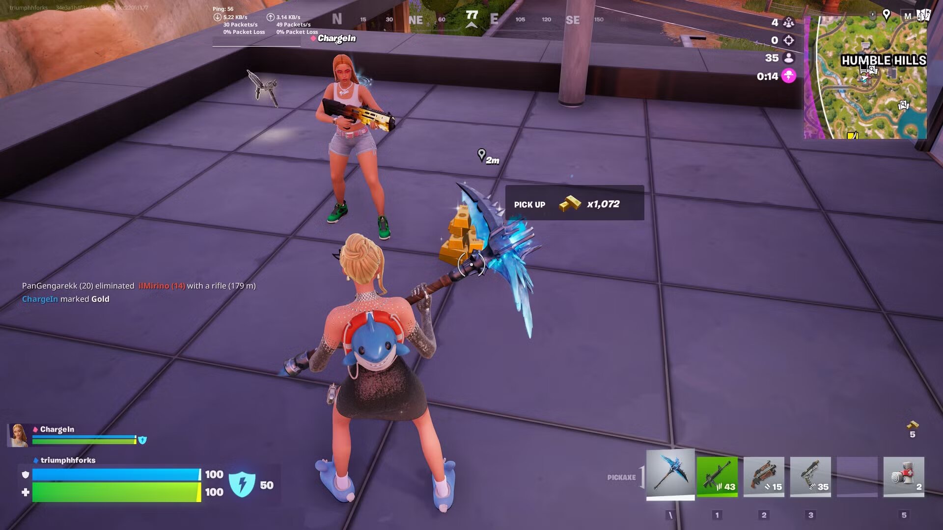 Золото в Fortnite: как быстро фармить