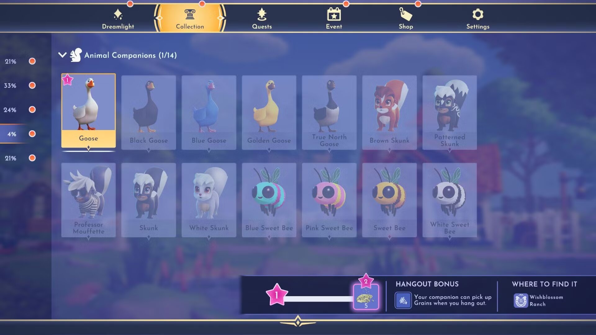 Гуси в Disney Dreamlight Valley: как и чем кормить