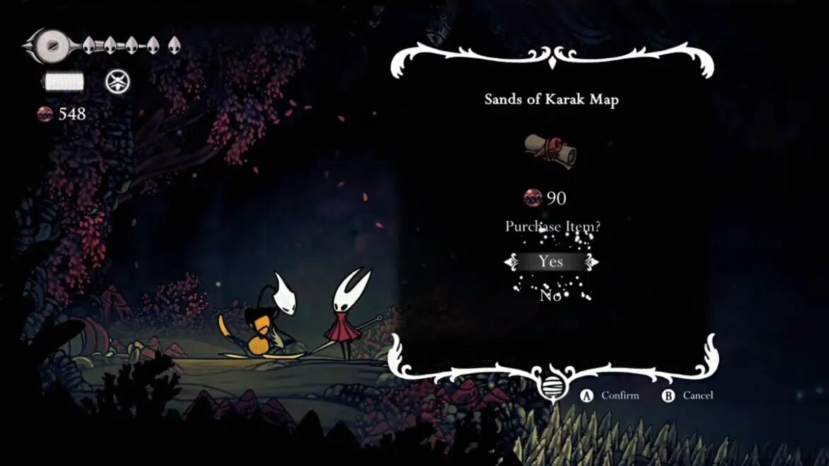 Карта Песков Карака Hollow Knight Silksong: где найти Шакру и купить карту