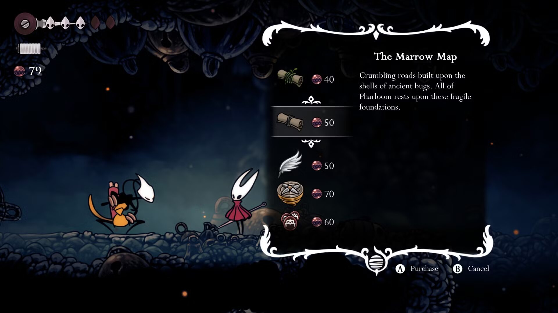 Все про карту Hollow Knight Silksong: как получить и какие инструменты покупать