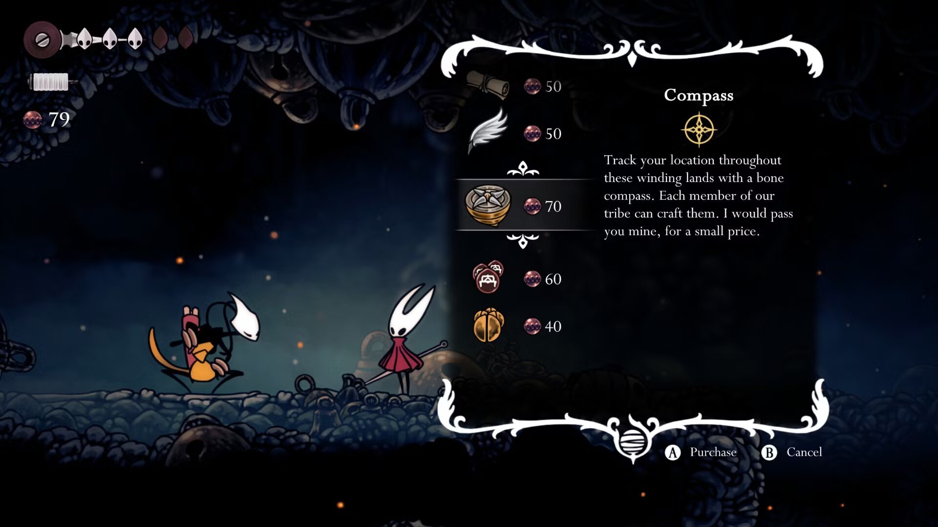 Все про карту Hollow Knight Silksong: как получить и какие инструменты покупать