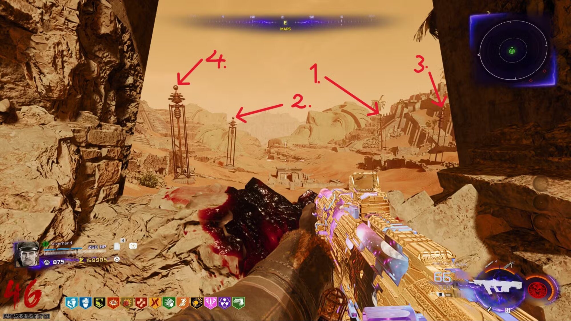 Головоломка с марсианскими столбами в Black Ops 7: правильное решение