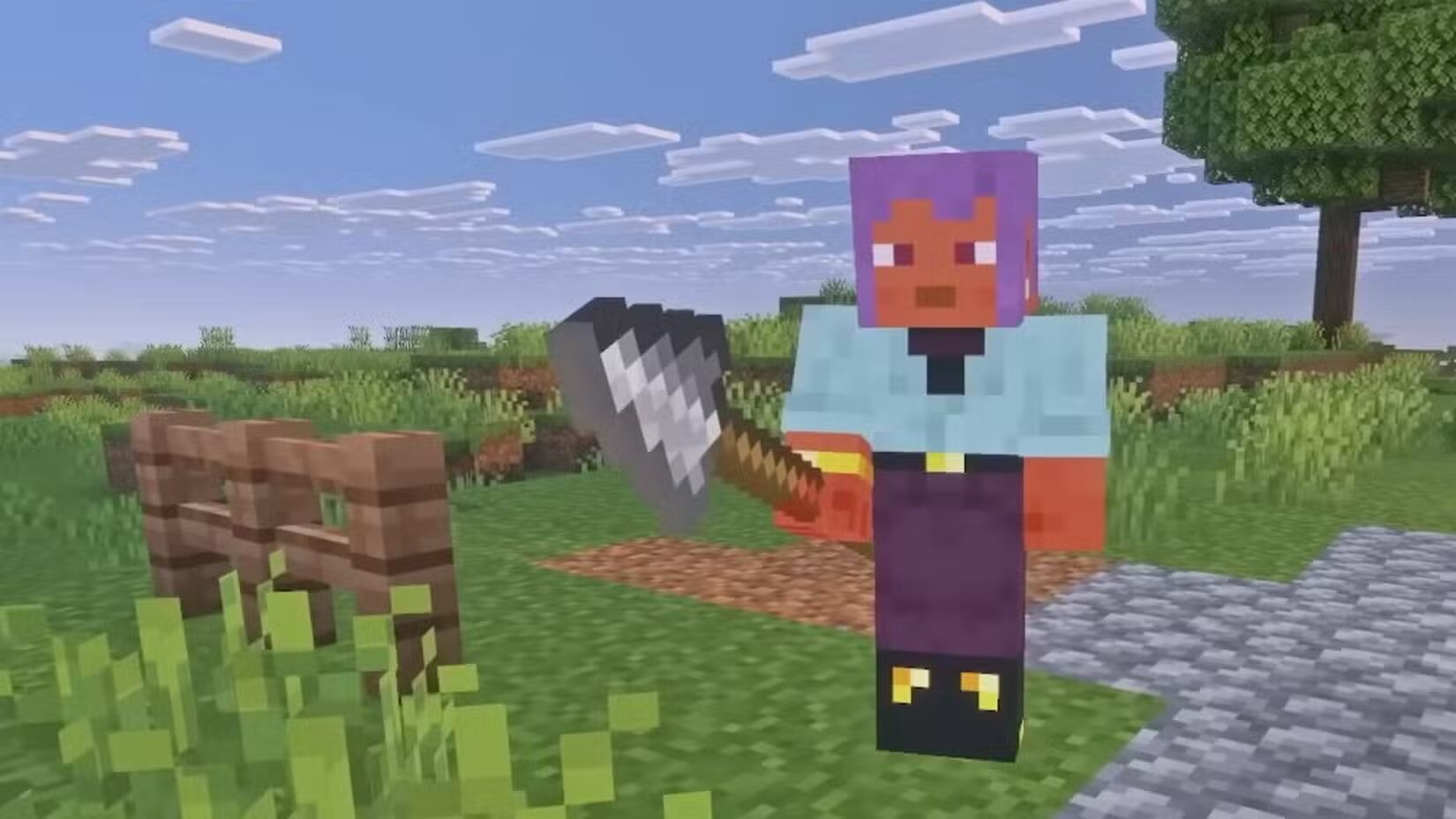 Копье в Minecraft: как скрафтить и атаковать