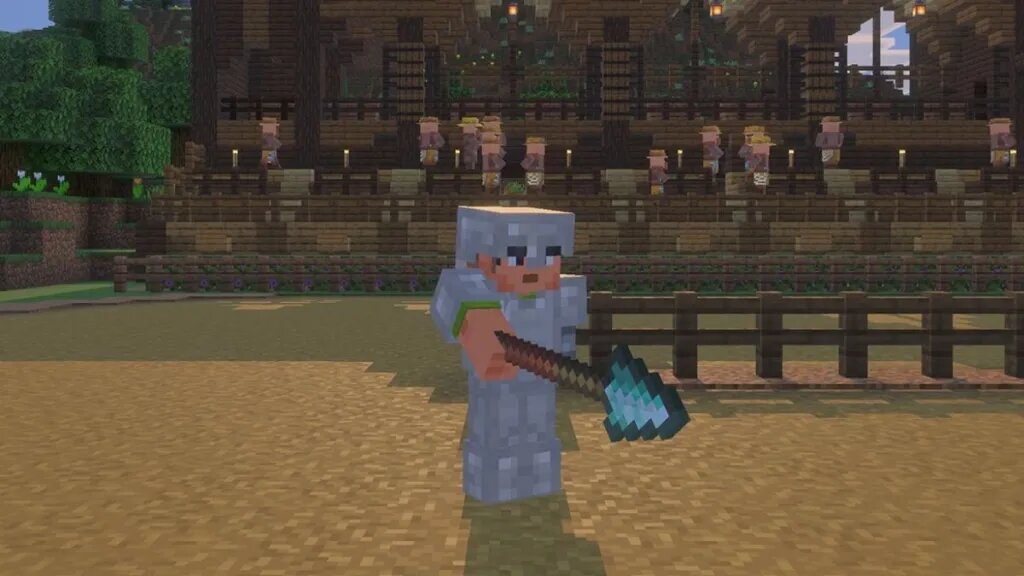 Копье в Minecraft: как скрафтить и атаковать