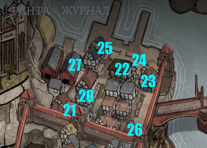 Все торговцы, ремесленники и другие NPC на карте Грейшафта в Of Ash and Steel