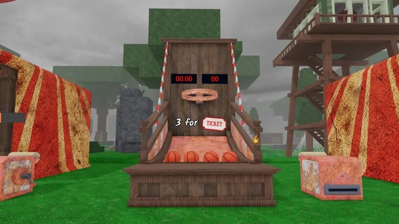 Лабиринт в Роблокс 99 ночей в лесу: билеты и мини-игры