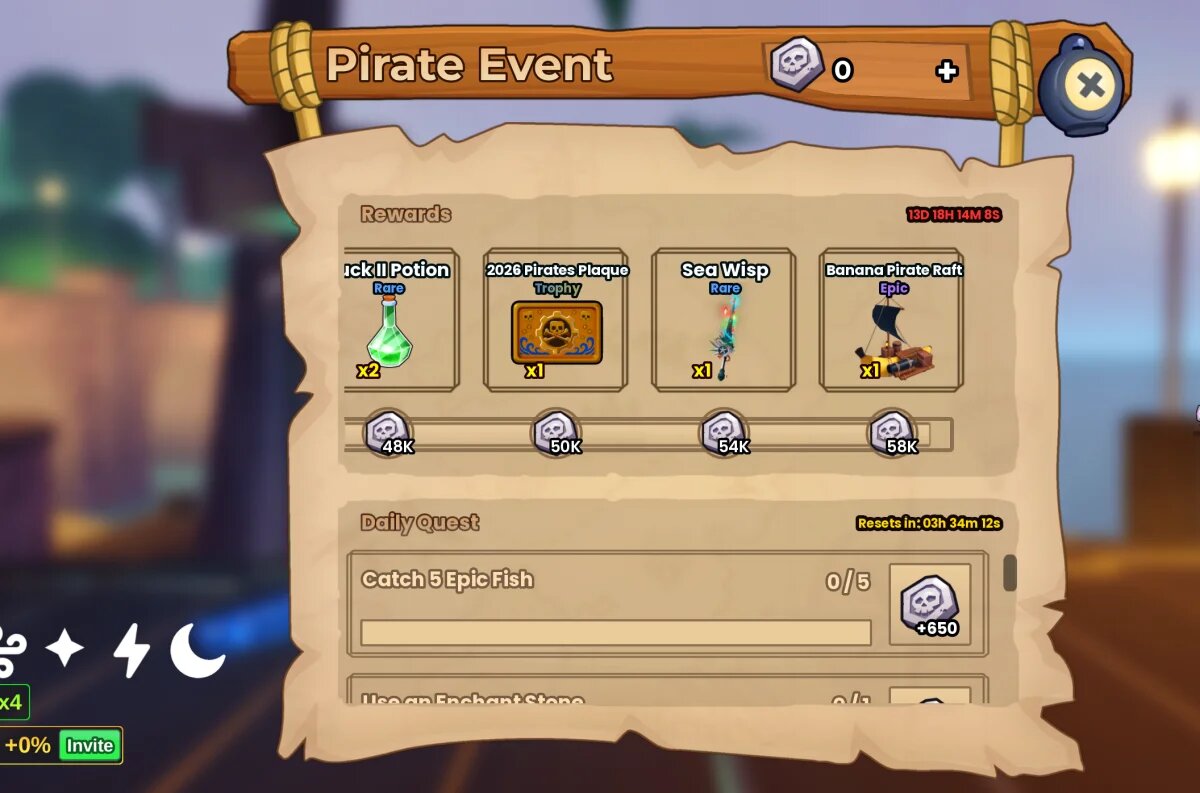 Пиратская бухта в Fish It: гайд по событию