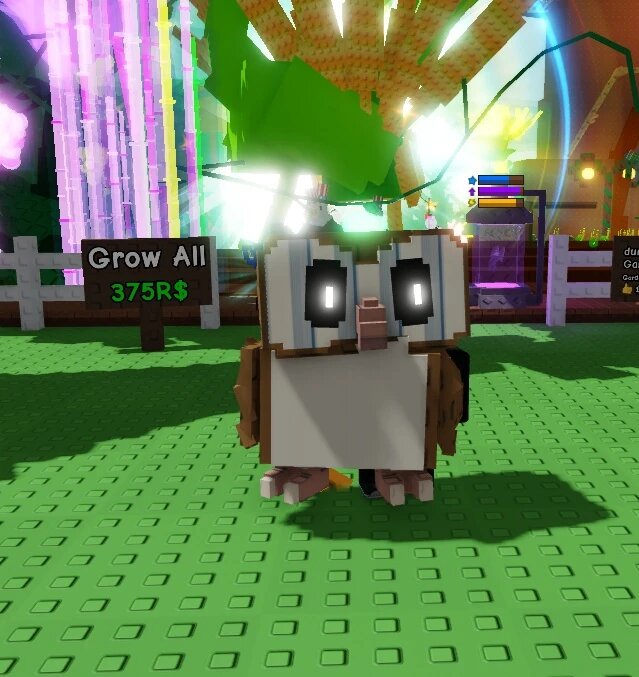 Все про сову сипуху в Roblox Grow a Garden: что делает и как получить