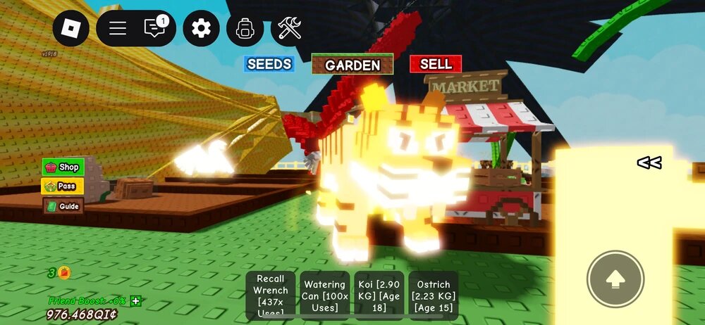 Все про тигра в Roblox Grow a Garden: что делает и как получить
