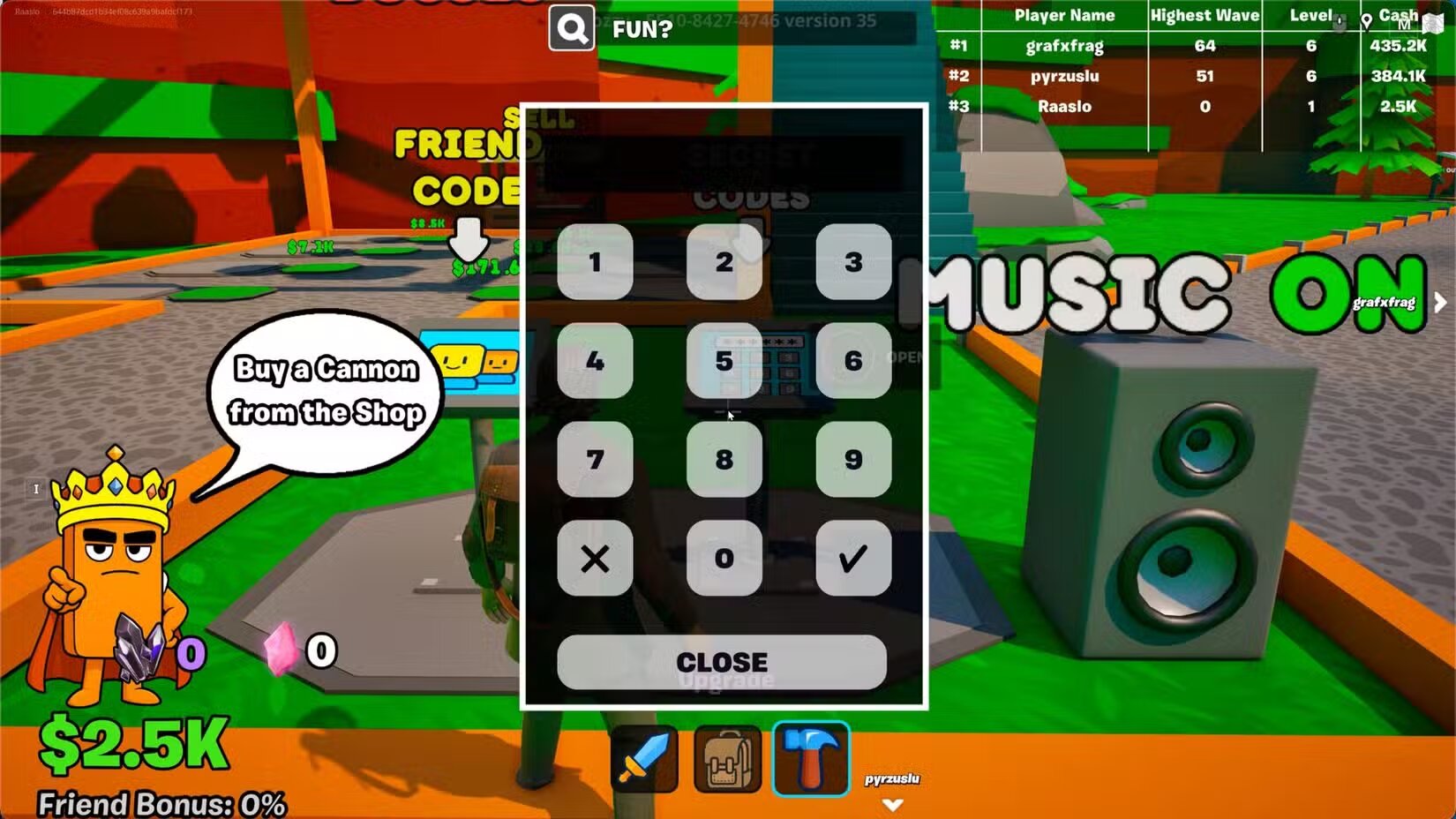 Рабочие коды для Fortnite Brainrot Royale