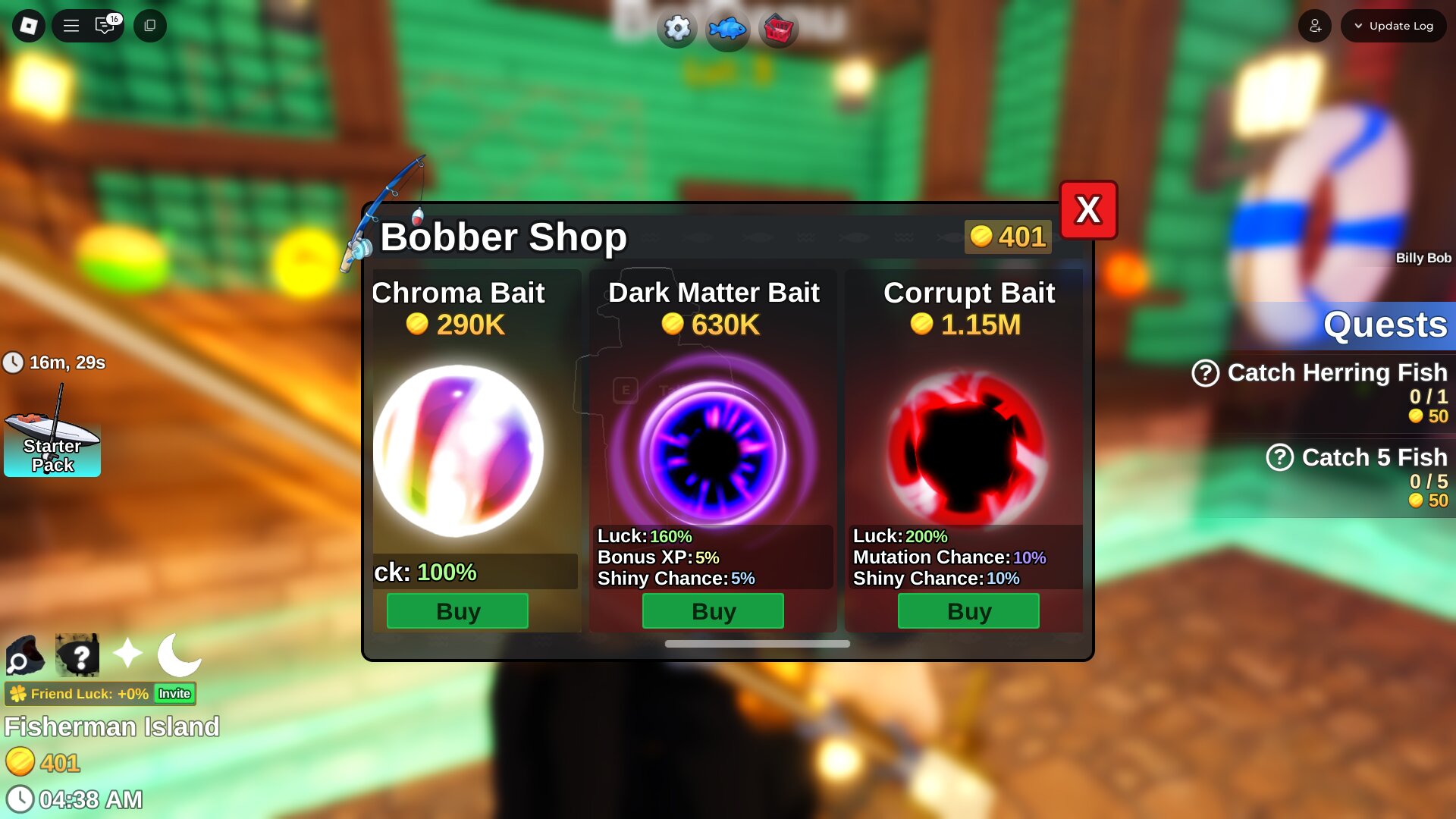 Сколько стоят приманки в Fish It и что они дают