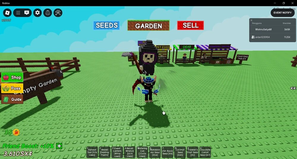 Все про Жнеца в Roblox Grow a Garden: что делает и как получить