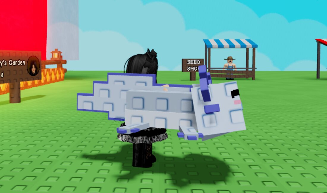 Все про аксолотля в Roblox Grow a Garden: что делает и как получить