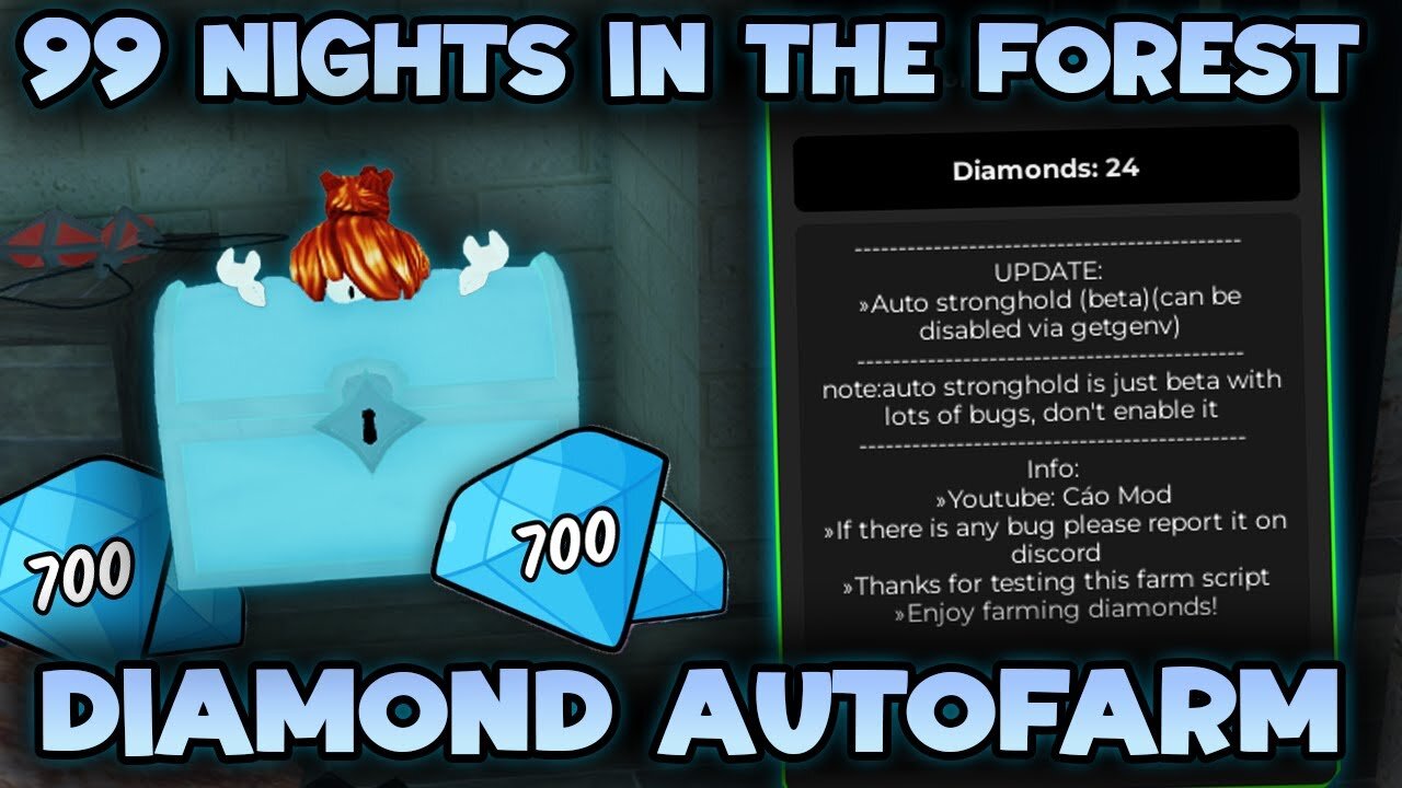 Все про алмазы в Roblox 99 Nights in the Forest
