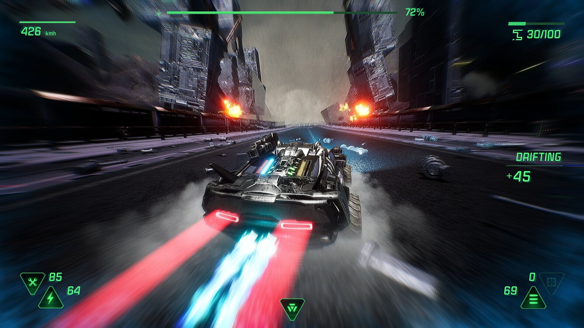 Список лучших игр гонок 2025 года — Fatal Run 2089 