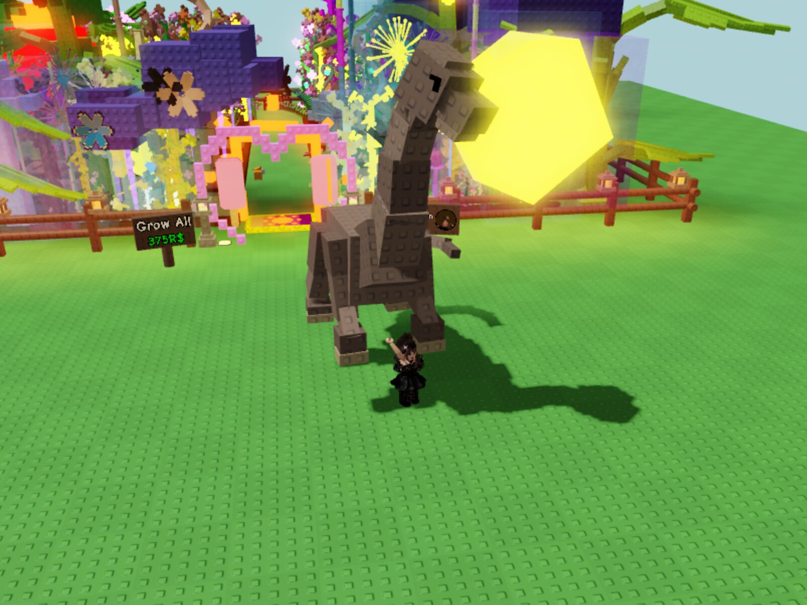 Все про бронтозавра в Roblox Grow a Garden: что делает и как получить
