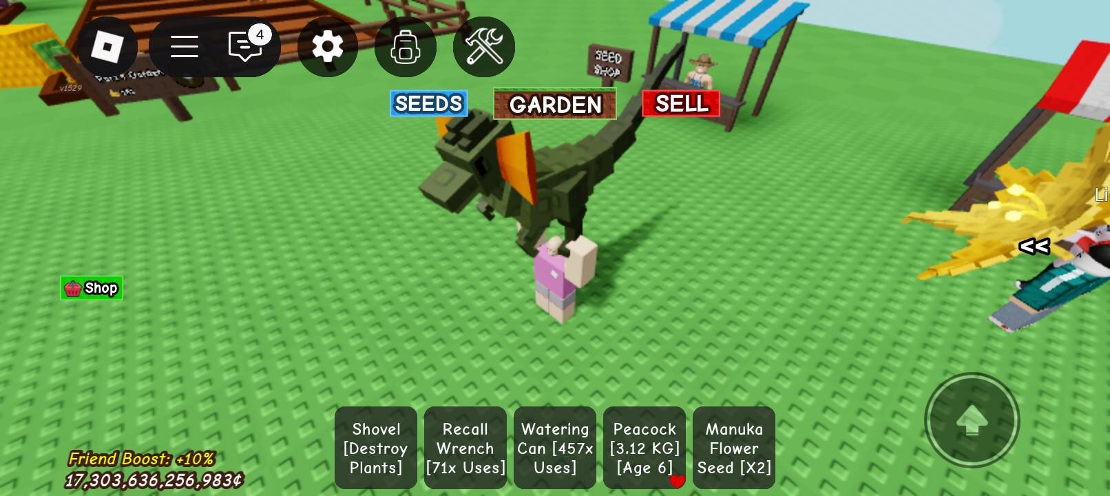 Все про дилофозавра в Roblox Grow a Garden: что делает и как получить