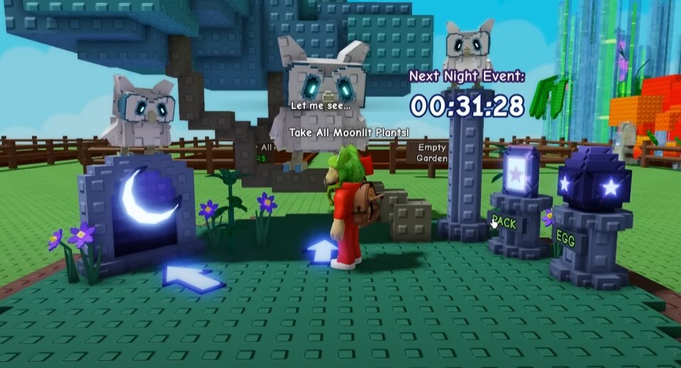 Фарм и дюп мунлайтов в Roblox Grow a Garden: как получить все ночные яйца и сову