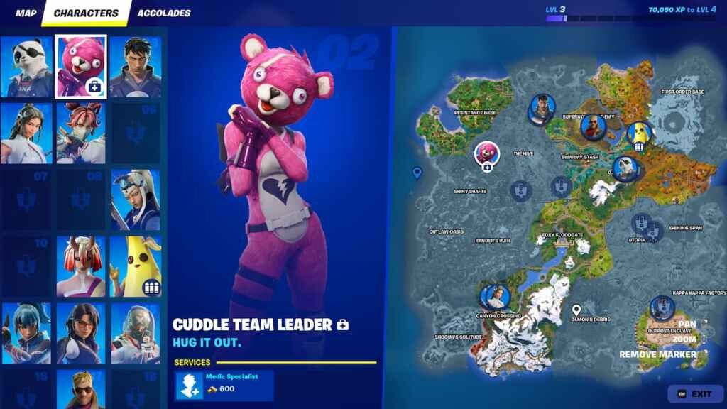 Местоположение всех NPC в 6 главе 4 сезона Fortnite