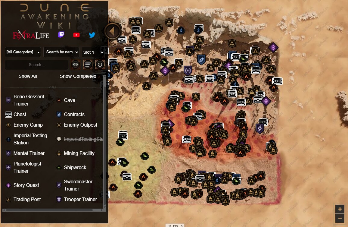 Лучшая интерактивная карта для Dune Awakening