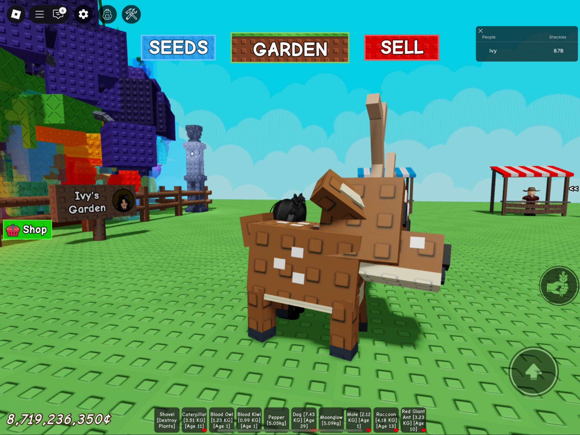 Все про оленя в Roblox Grow a Garden: что делает и как получить