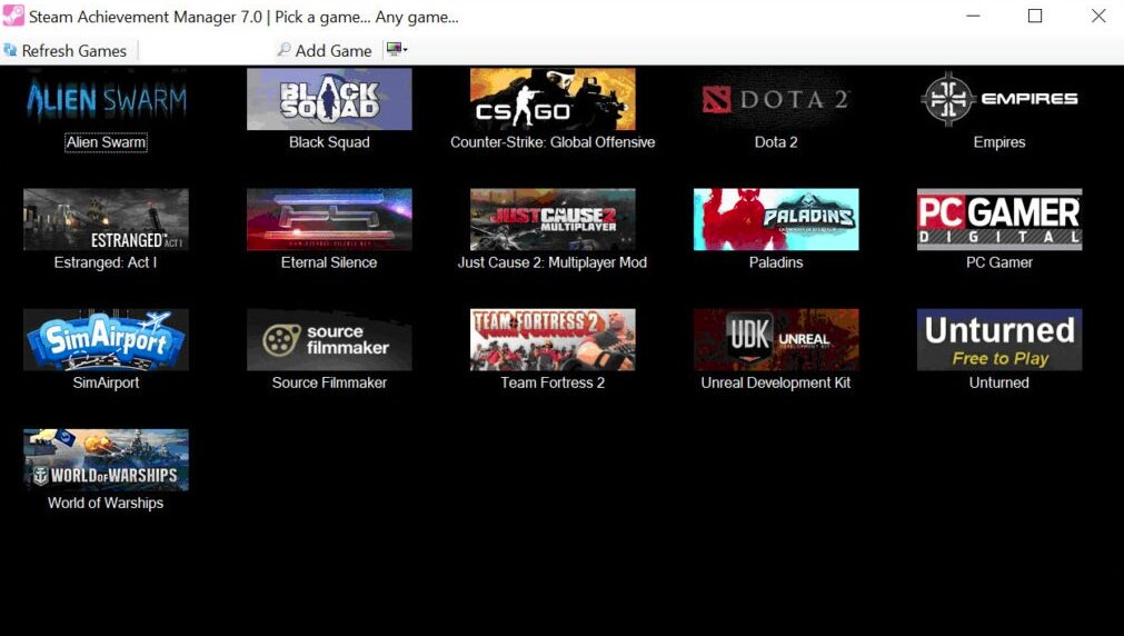Скачать активатор достижений Steam Achievement Manager