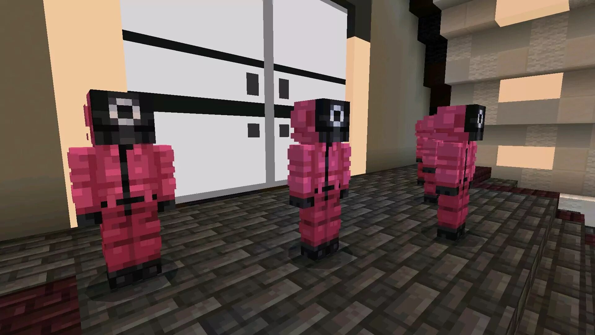 Карта Игра в Кальмара 1 для Minecraft Bedrock