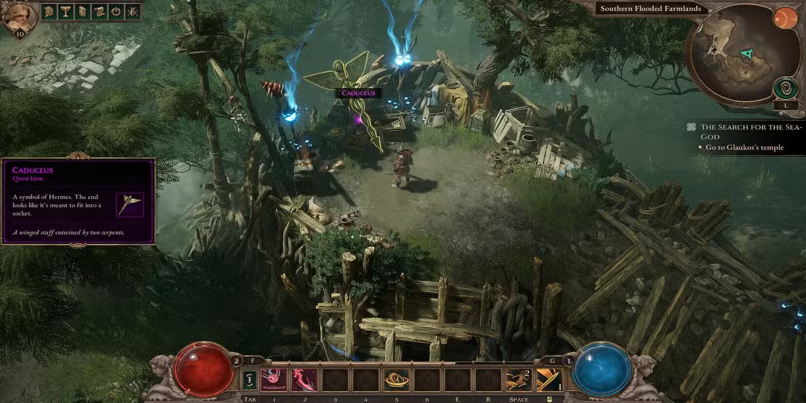Как пройти квест Святилище Трикстера (Пройдохи) Titan Quest 2: где Кадуцей и какой зверь