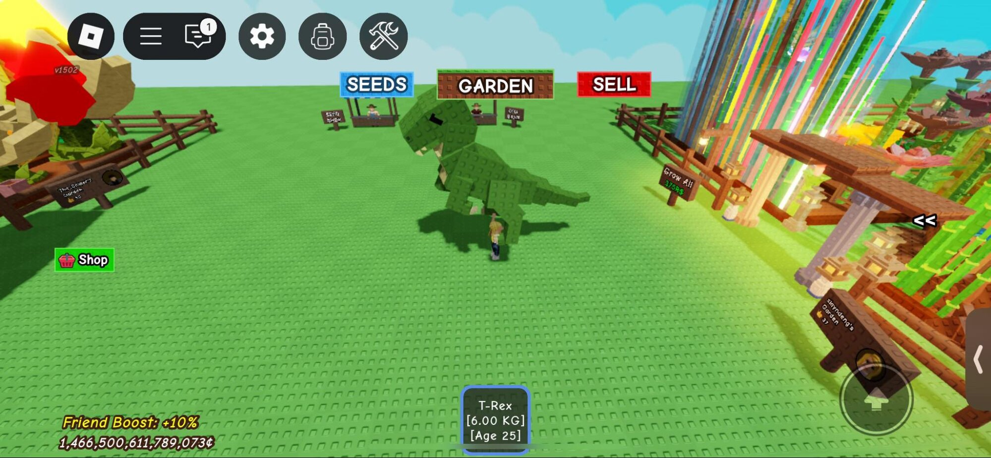 Все про тирекса в Roblox Grow a Garden: что делает и как получить